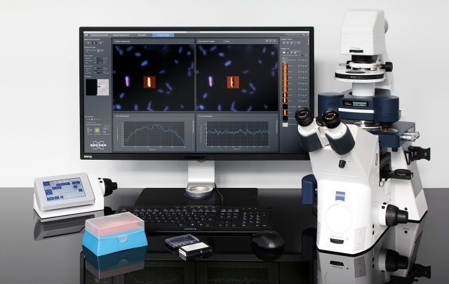 NanoWizard ULTRA Speed 3 integrated into a Zeiss Axio Observer running the new Bruker SPM software version 8.1.