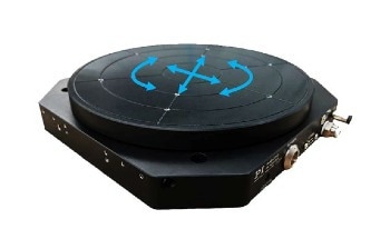XY-Rotation Stage with Frictionless Bearings is Less That 40 mm Tall