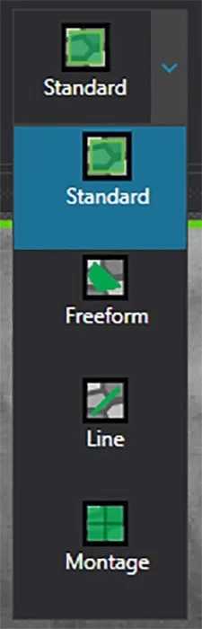 Context sensitive layout selection.