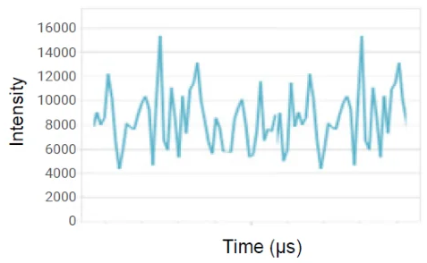 Intensity Fluctuations of Large Particles.