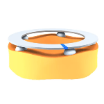 PILine Rotary Drive Principle in PILine® Ultrasonic Piezomotors